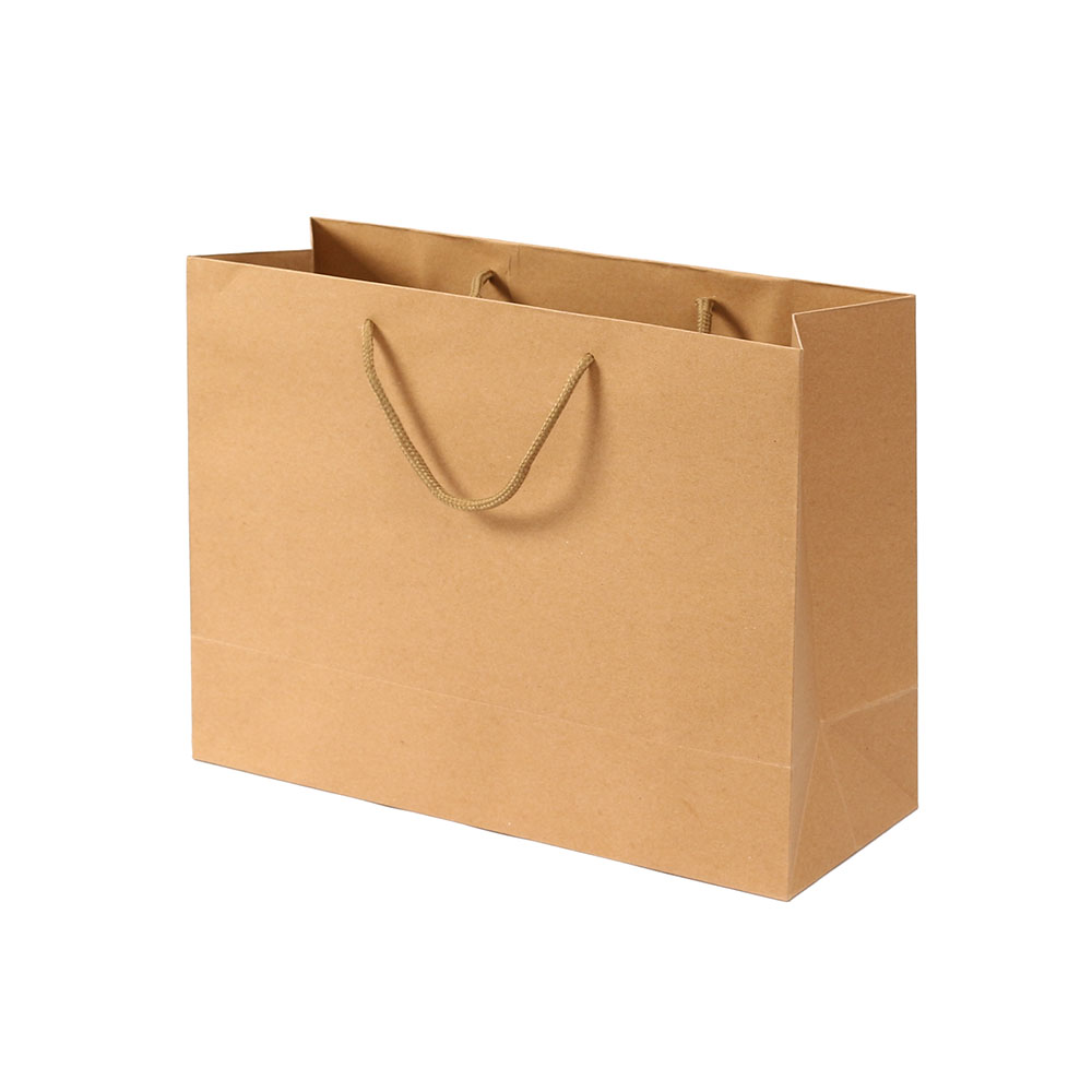 Oce 가로 무광 무지 선물포장 백 10p 브라운 30x25 종이 쇼핑백 손잡이 쇼퍼백 포장 가방