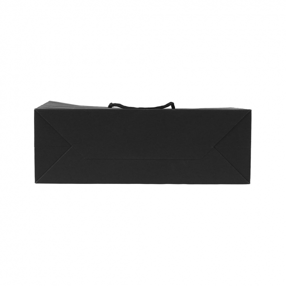 무지 가로형 쇼핑백(블랙) (30x25cm)