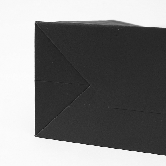 무지 가로형 쇼핑백(블랙) (30x25cm)