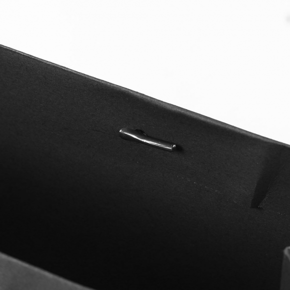 무지 가로형 쇼핑백(블랙) (32x25cm)