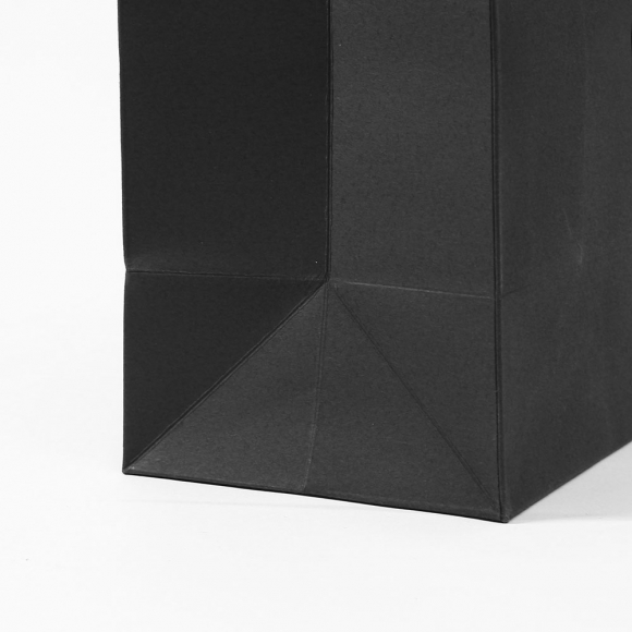 무지 가로형 쇼핑백(블랙) (32x25cm)