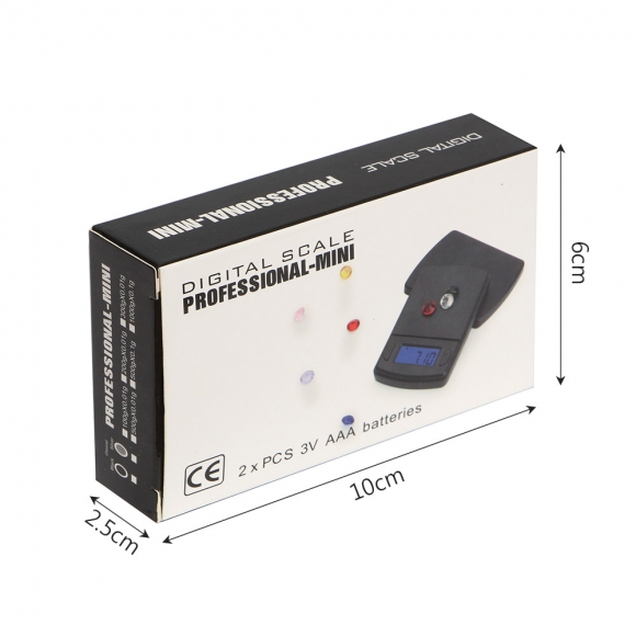 휴대용 초소형 전자저울 DH-B05(500x0.01g)