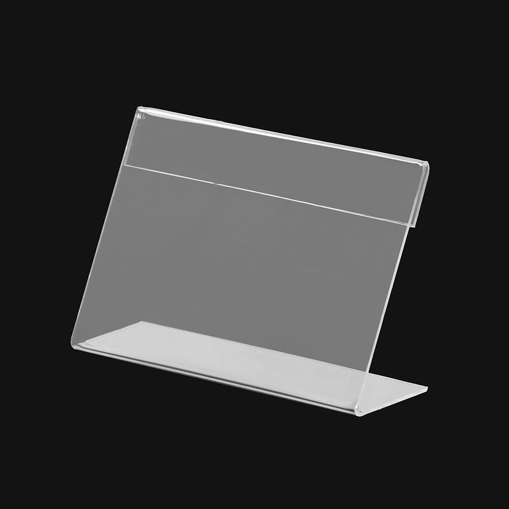 Oce 포스터 L스탠드 테이블 메뉴판 꽂이 9x6cm 가로 진열대 명판 테이블 텐트 데스크 안내판 게시판