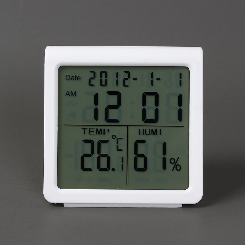 Oce 백라이트 디지털 온습도계 벽걸이&스탠드 디지털 타이머 알람 책상 시계 table clock