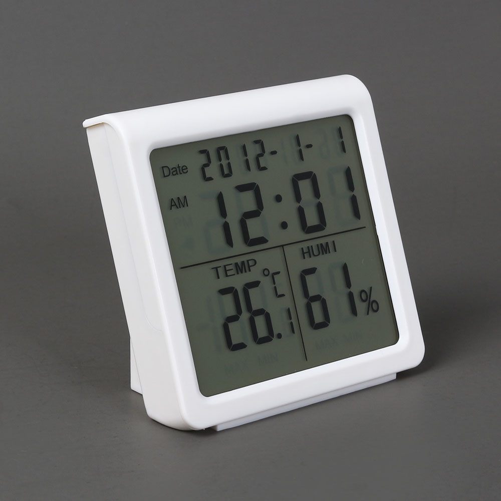 Oce 백라이트 디지털 온습도계 벽걸이&스탠드 디지털 타이머 알람 책상 시계 table clock