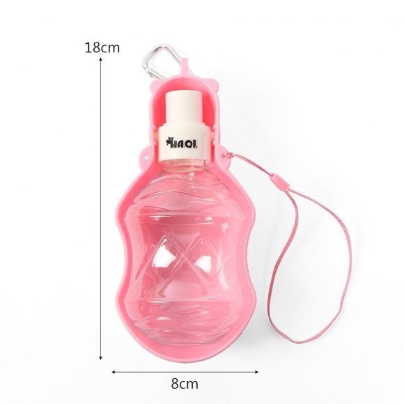 펫코코 휴대용 애견 물병(핑크) (280ml)