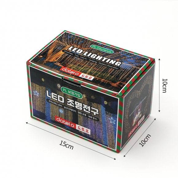 [은하수]100구 투명선 LED 백색 지니전구(10m) (전원잭별매) (연결가능)