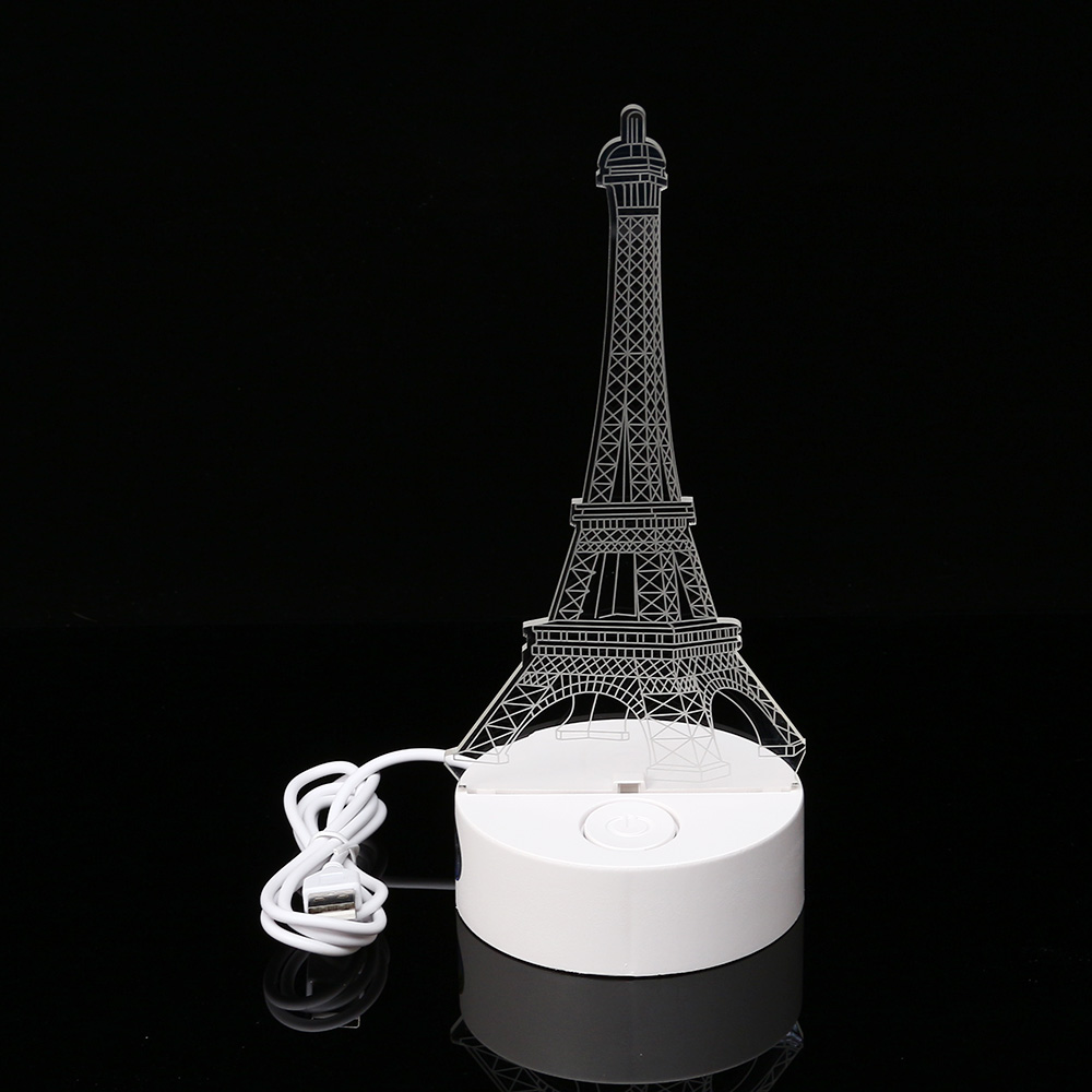 Oce LED 인테리어 스탠드 에펠탑 모형 조명 유선LED 취침탁상램프 테이블장식등