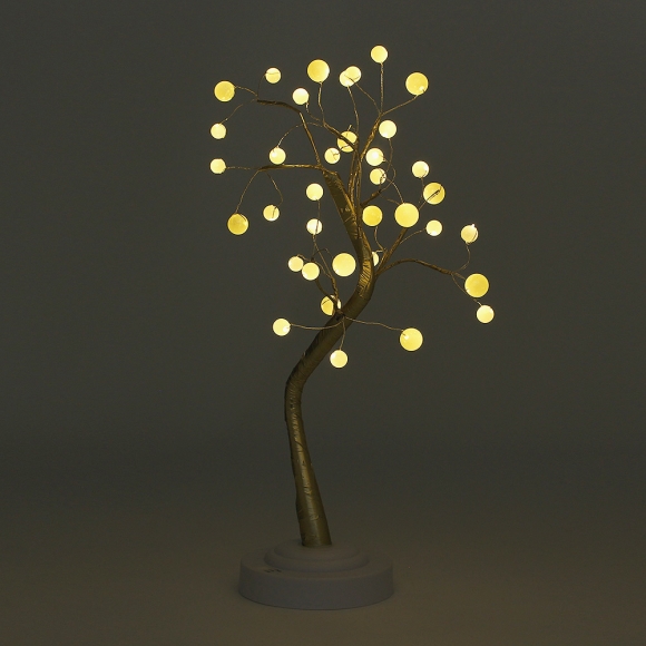 LED 나무 스탠드 무드등(골드)