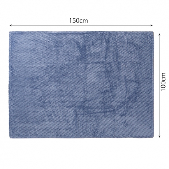 아비드 극세사 블랭킷 담요(블루) (100x150cm)
