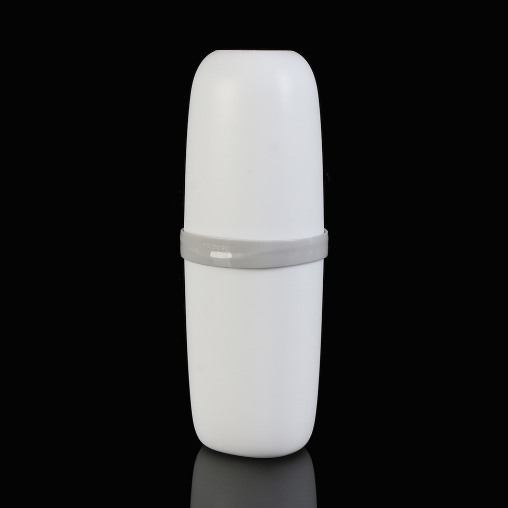 Oce 휴대용 양치컵 칫솔 치약 면도기 케이스 화이트 치약통 칫솔 꽂이 뚜껑 물컵