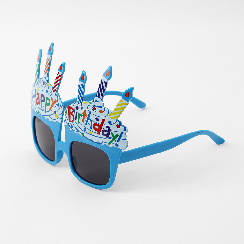 Oce 생일초 안경 파티 선글라스 블루 케이크 양초 썬그라스 파티용품 썬글래스