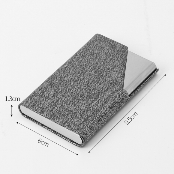 맨포스 심플 명함케이스(그레이)