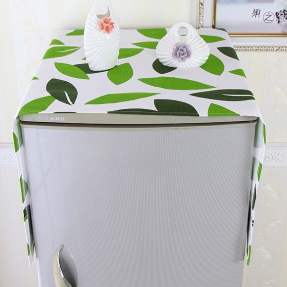 잎사귀 단문형 냉장고커버 포켓(130cmx55cm)