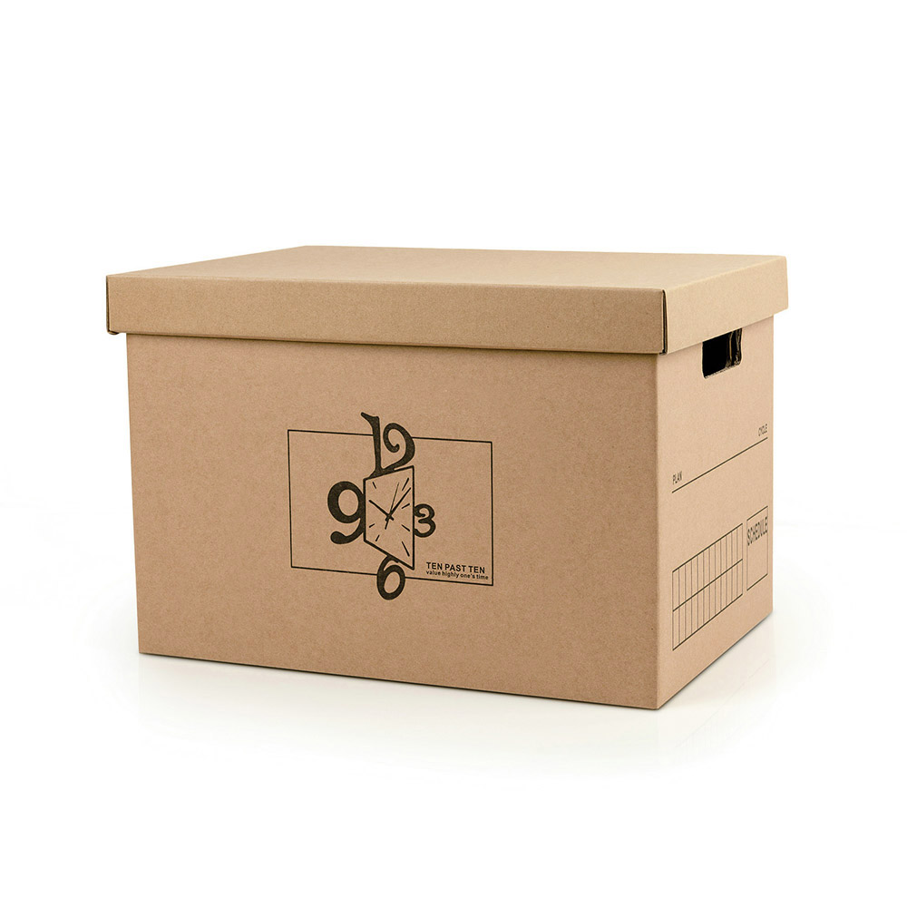Oce 생활 방수 크라프트 손잡이 수납 상자 포인트 보관함 덮개 박스 패킹 용품