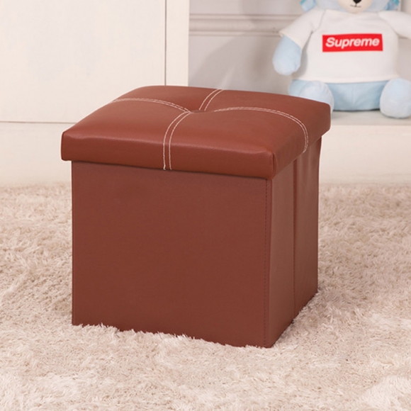 스툴스 큐브 수납 의자(브라운) (30cm)