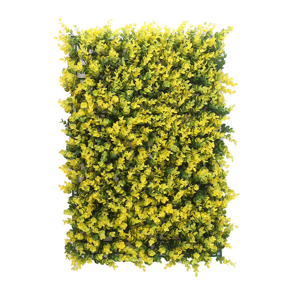 Oce 실내 정원 인조 풀 벽잔디 옐로우 60x40 포토존 잔듸숲 인조잔디 풀 매트 벽걸이 식물 매트