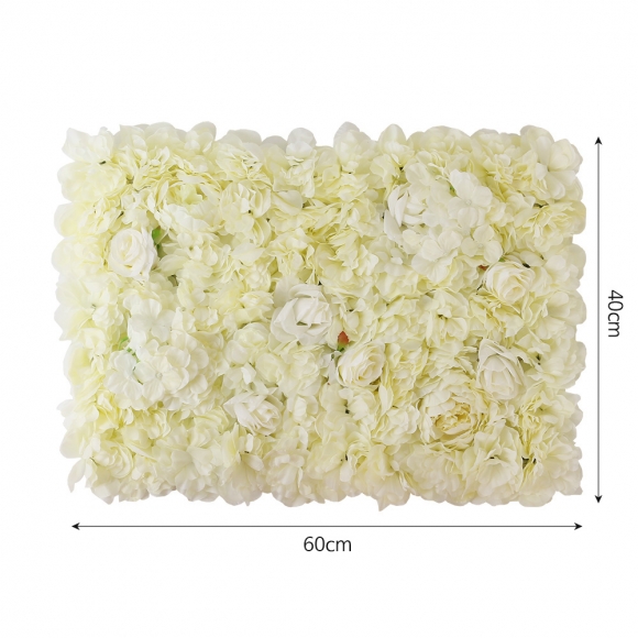 플라워월 조화 꽃벽(아이보리) (60x40cm)