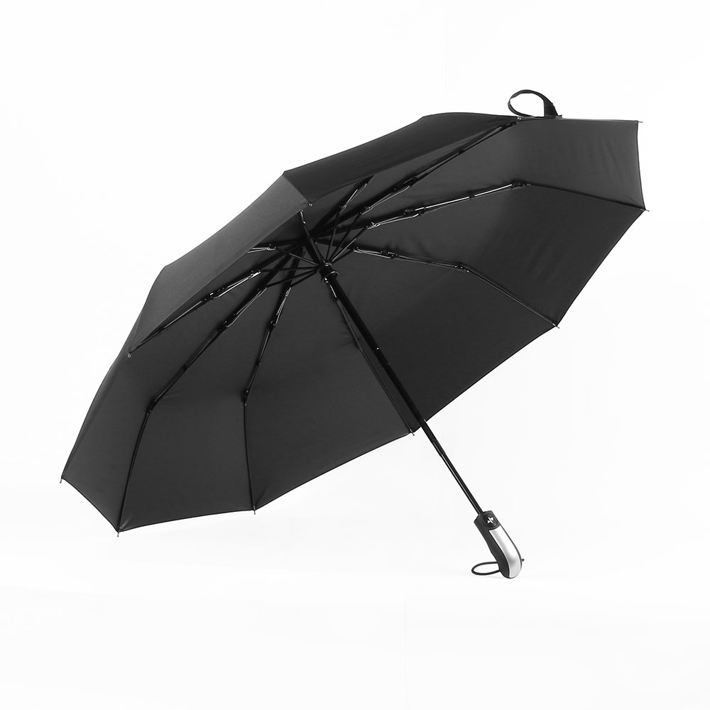 Oce 완전자동 3단 접이식 방풍 우산 10살대 블랙 썬쉐이드 햇빛 가림막 살많은 양산 대용