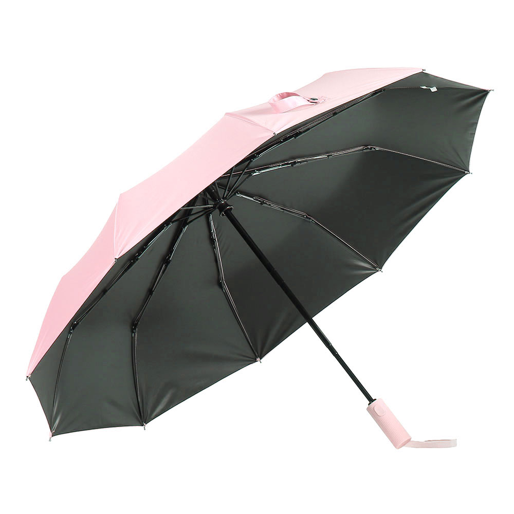 Oce 뒤집복구 3단 완전 자동우산 겸 양산 핑크 초경량 양우산 접는 암막 우산 튼튼한 우양산