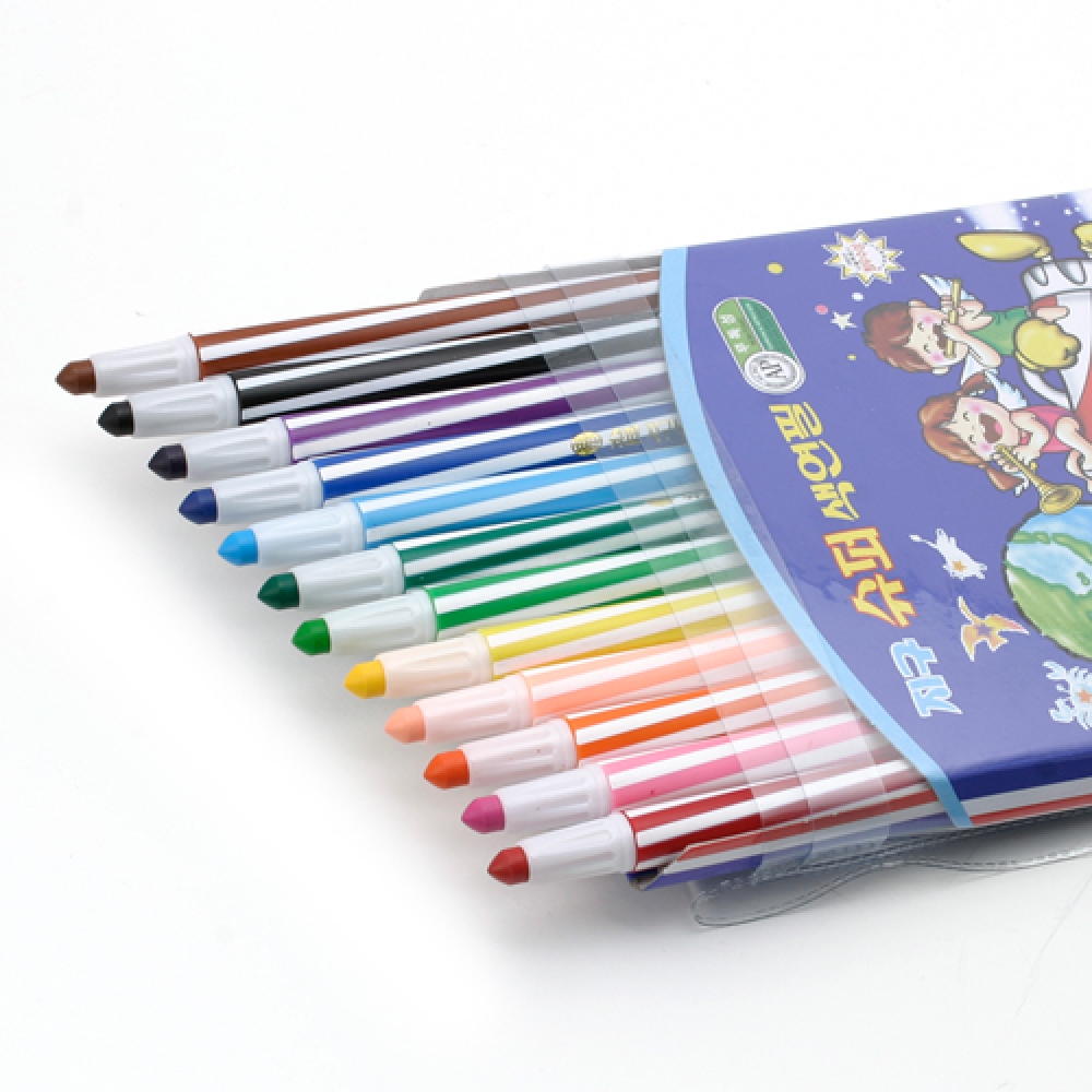 Oce 슈퍼 샤프 미술 색연필 12색 크래파스 어린이 색칠 도구 그림 펜슬