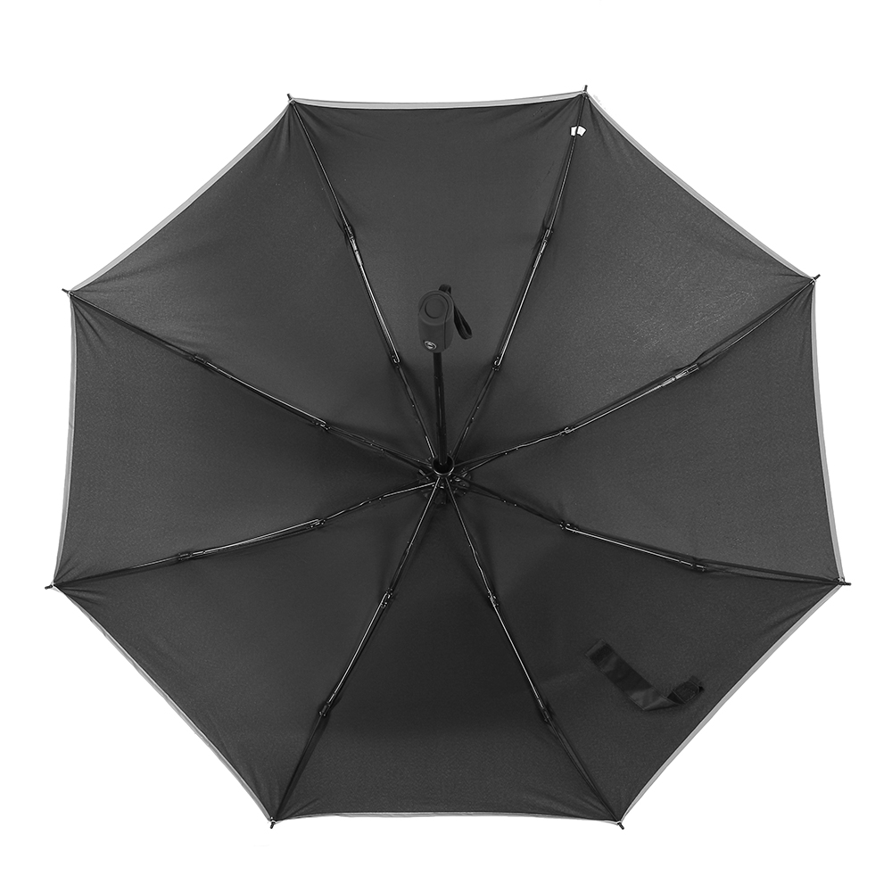 Oce 3단 거꾸로 접는 자동 안전 우산 블랙 양산 대용 휴대용 햇빛 가림막 오토UMBRELLA