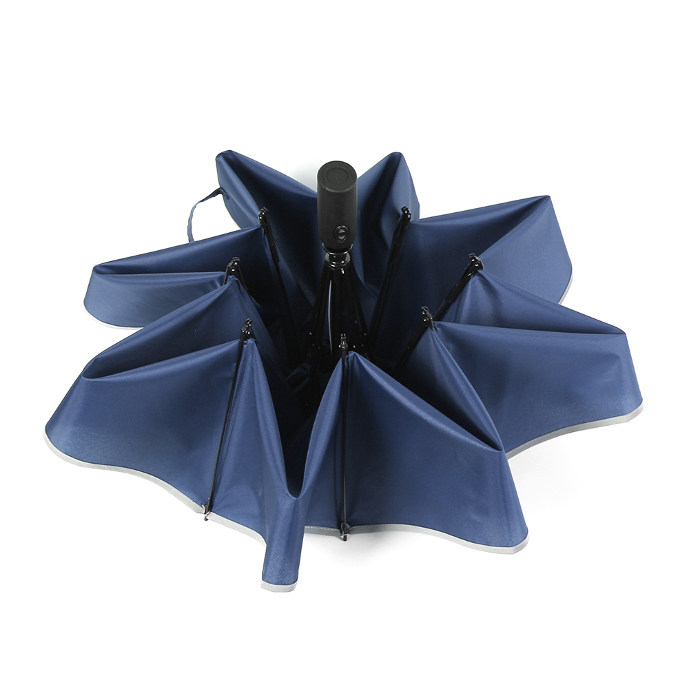 Oce 3단 거꾸로 접는 자동 안전 우산 선쉐이드 선세이드 형광 썬쉐이드 장마철 대비