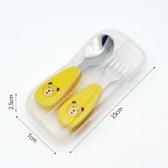 유아용 까꿍 수저 포크 세트