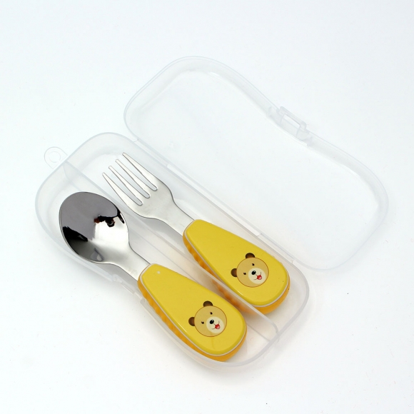 유아용 까꿍 수저 포크 세트
