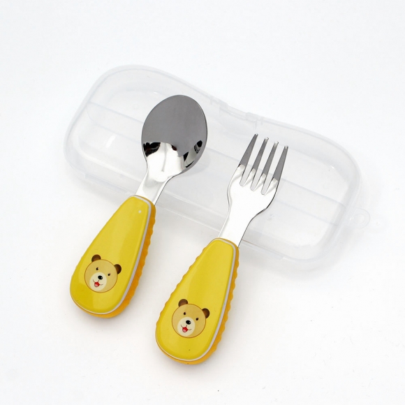 유아용 까꿍 수저 포크 세트