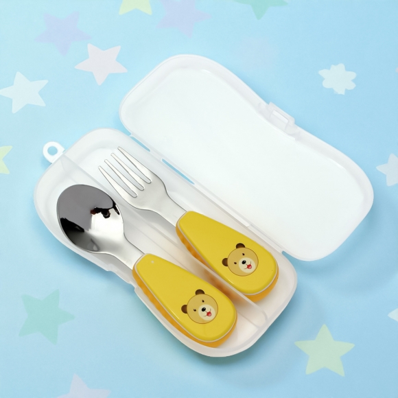 유아용 까꿍 수저 포크 세트