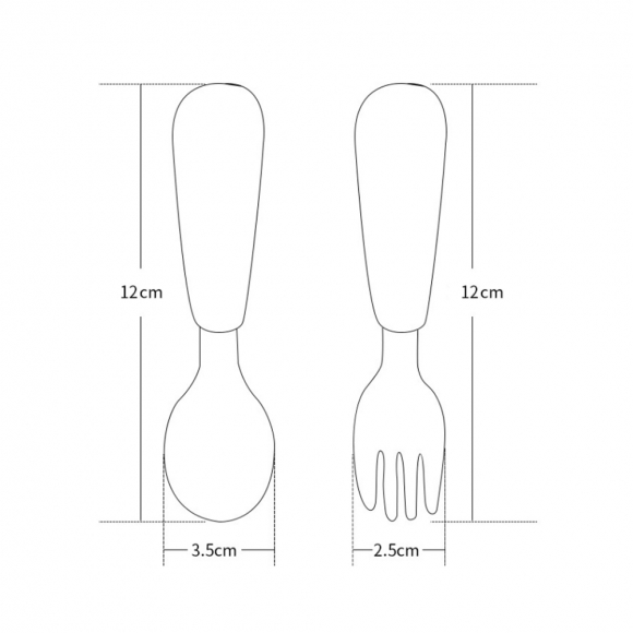 유아용 까꿍 수저 포크 세트
