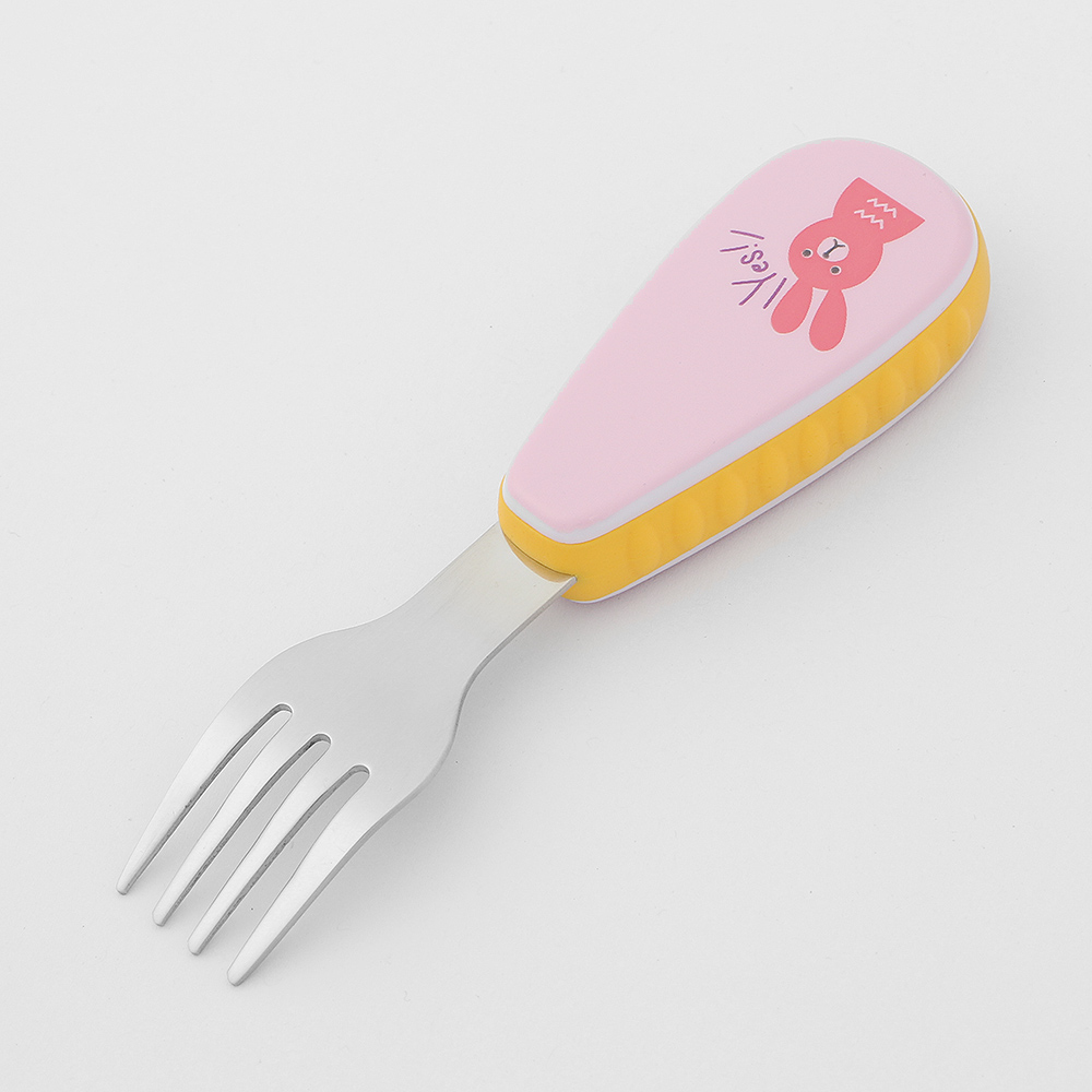 Oce 304스텐 KFDA 유아 수저통 숟가락 포크 세트 핑크 도시락수저통 어린이수저셋트 어린이집유치원식기