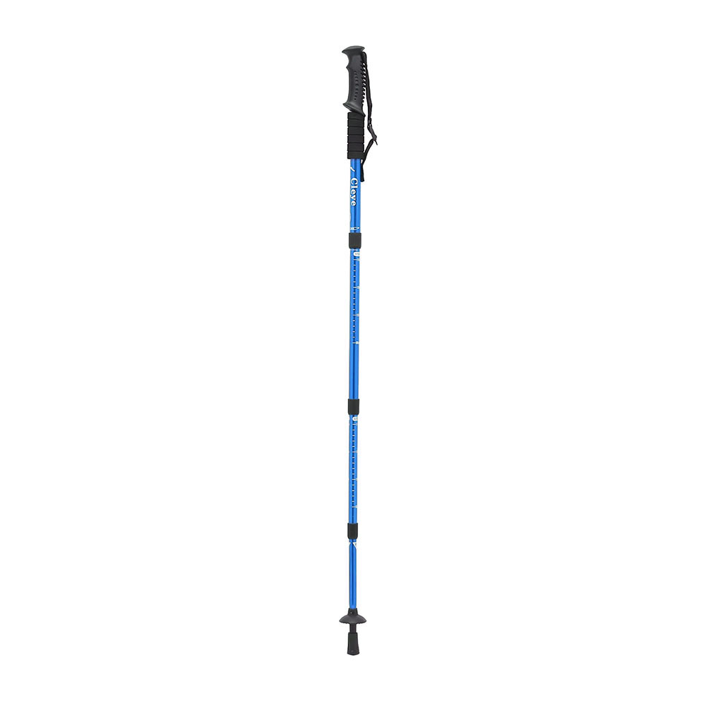 Oce 접이식 경량 등산 지팡이 블루 스틸 막대 스포츠 등산스틱 산책 폴데