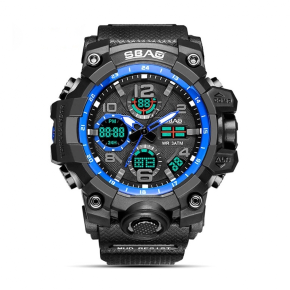 크랙 여성용 방수 전자 손목 시계 S-800E(블루)