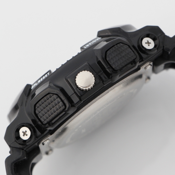 크랙 방수 전자 손목시계 S-802(블랙)