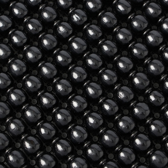 썬카 원목구슬 자동차 방석(블랙)
