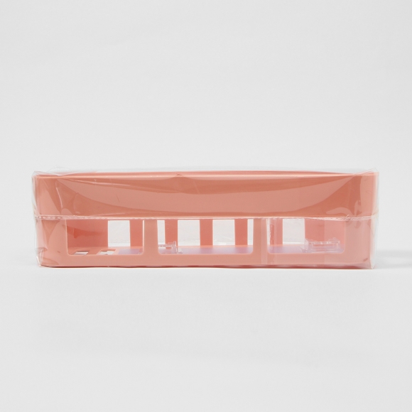 러빙홈 접착식 욕실선반(핑크)