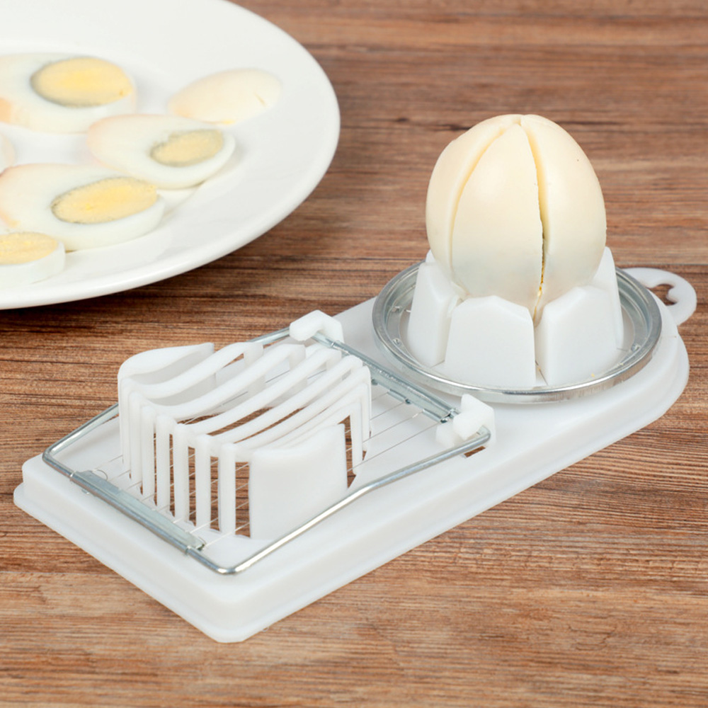 Oce 304스텐 계란 절단기 조각 나누기 2type 화이트 냉면 달걀 만들기 계란 슬라이서 편썰기