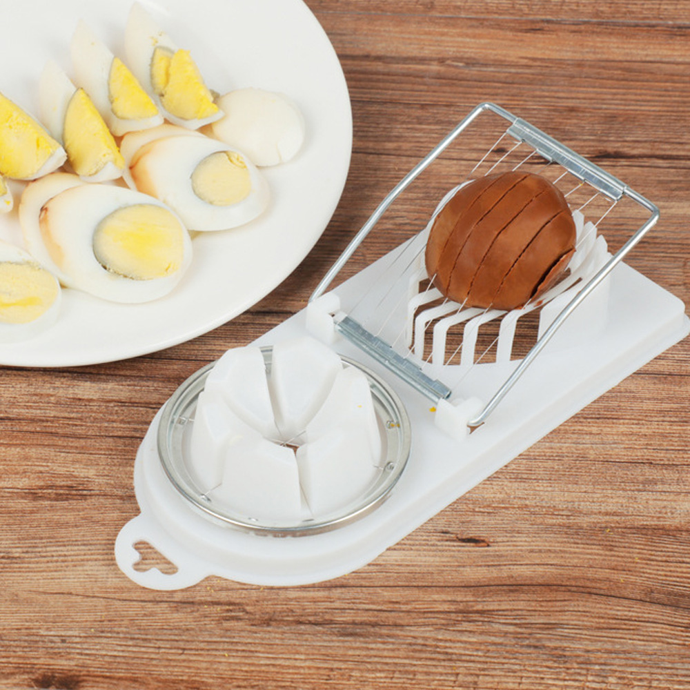 Oce 304스텐 계란 절단기 조각 나누기 2type 화이트 냉면 달걀 만들기 계란 슬라이서 편썰기