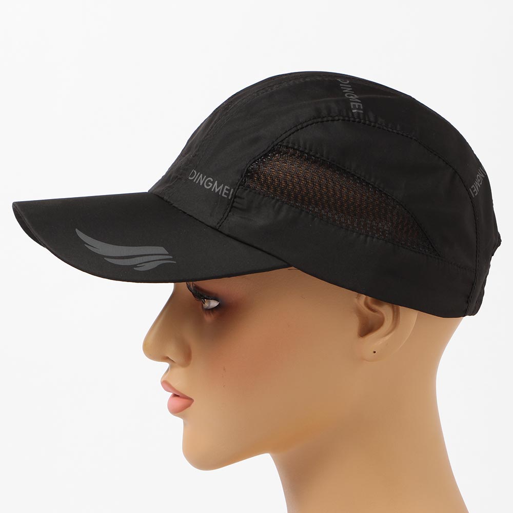 Oce 망사 가벼운 모자 조깅 운동 스냅백 블랙 남성여성메쉬볼캡 스쿠터자전거 자외선차단캠핑캡