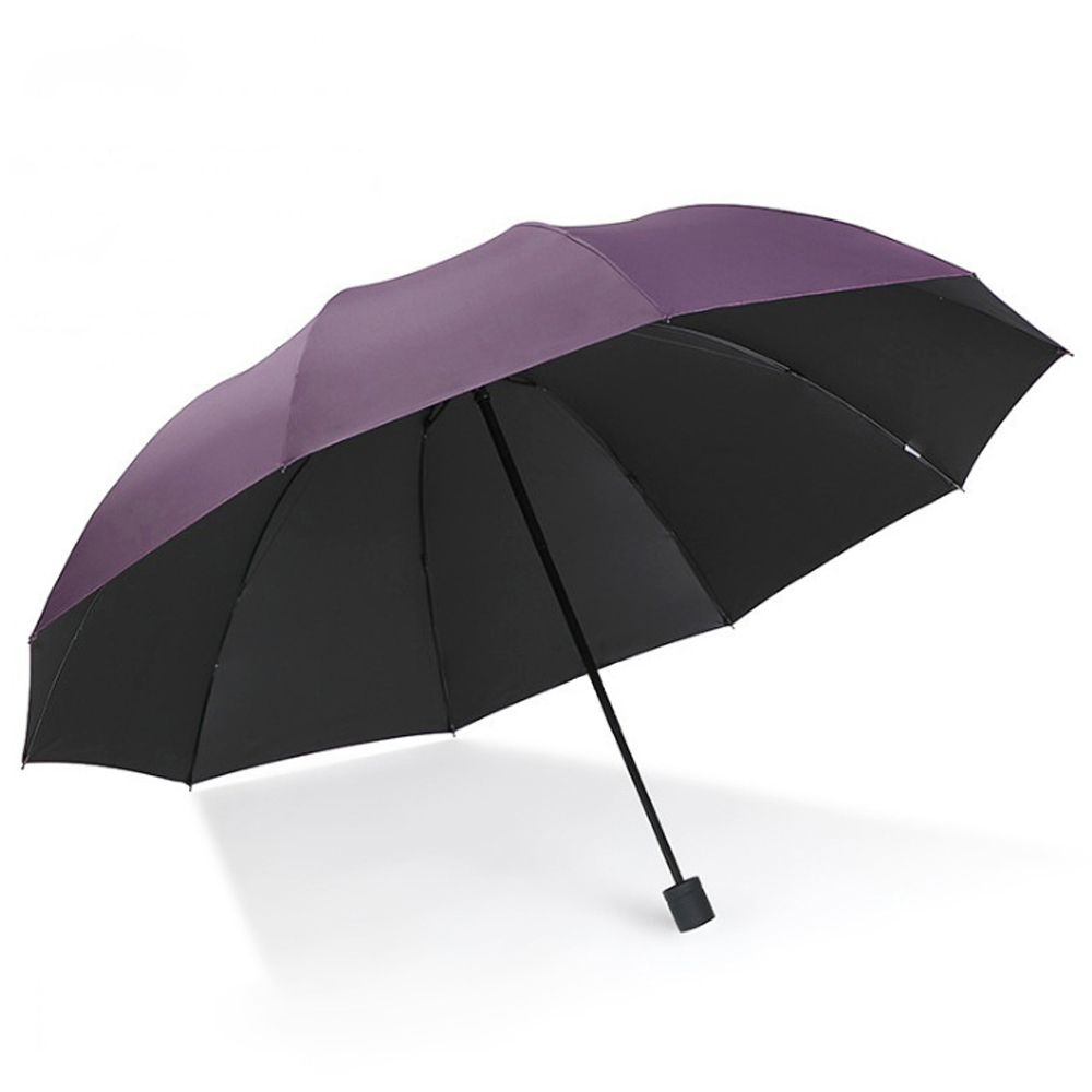 Oce 3단 블랙암막 대형 수동우산 겸 양산 퍼플 거꾸로 접는 큰 우산 거꾸로 양우산 골프 스포츠 양우산