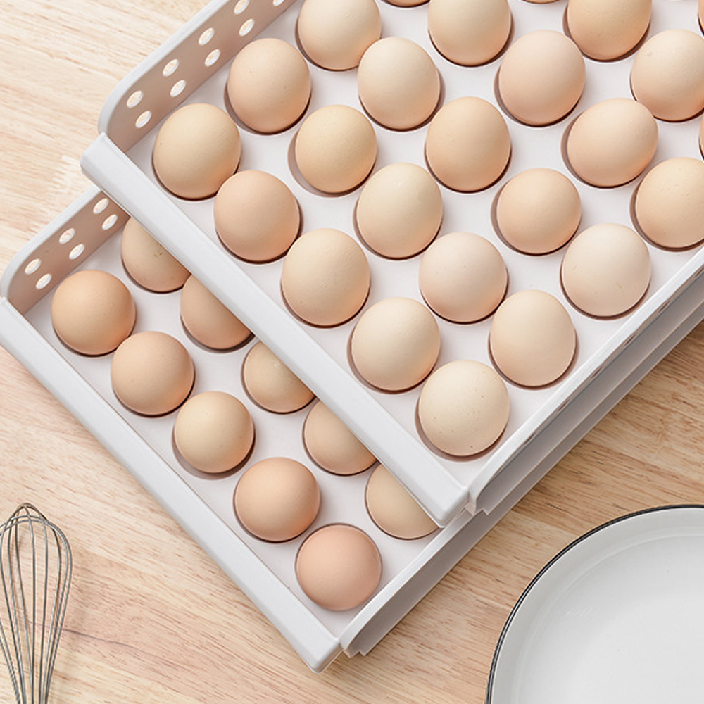 Oce 냉장고 계란 보관함 오픈 달걀판 60구 플라스틱계란판 달갈개란게란그릇 달걀보관통