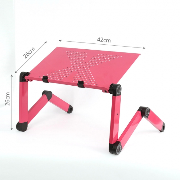 관절접이 노트북 테이블(42x26cm) (핑크)