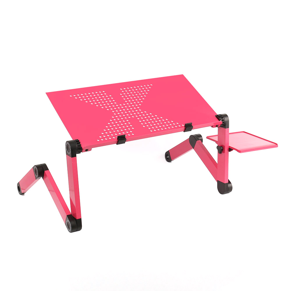 Oce 각도조절 노트북 책상 좌식 테이블 48x26 핑크 원룸 테이블 노트북 선반 베드 테이블