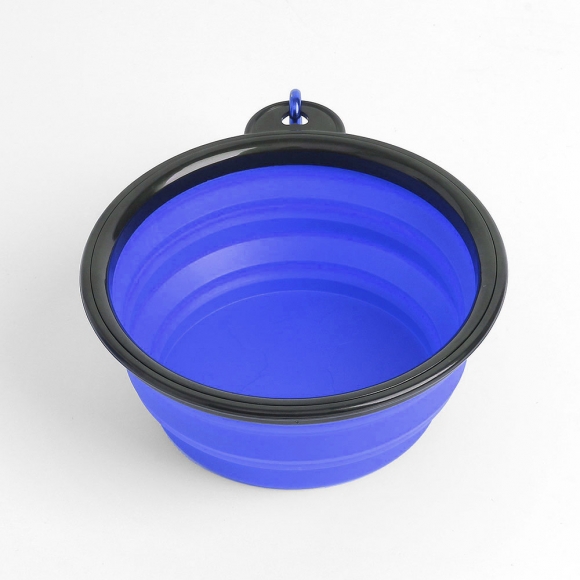 강아지 휴대용 물밥통(물통+사료통+밥그릇) (블루)