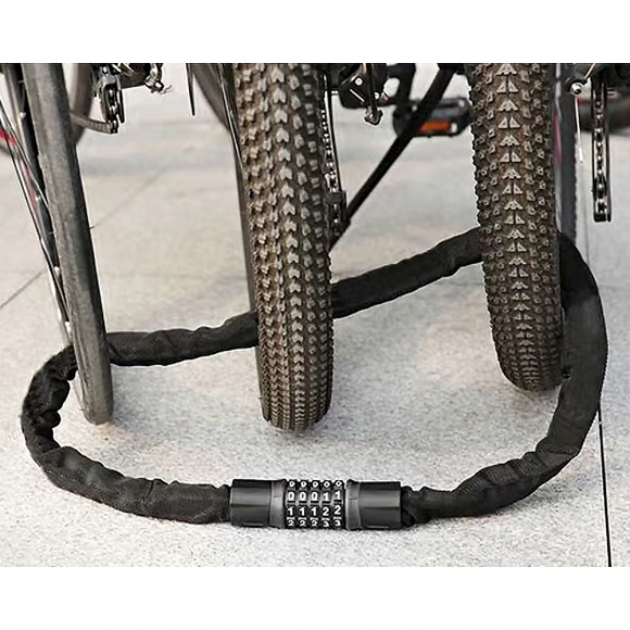 번호키 체인 자전거자물쇠(60cm) (그레이)