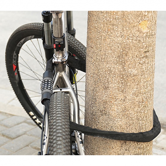 번호키 체인 자전거자물쇠(60cm) (그레이)