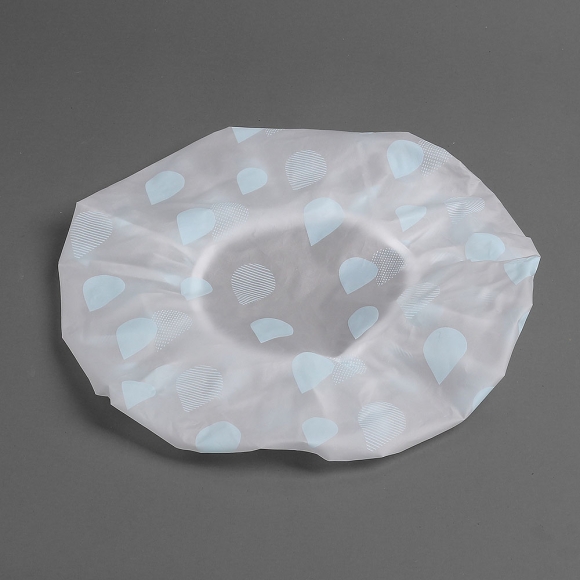 큐티 물방울 샤워캡(블루)