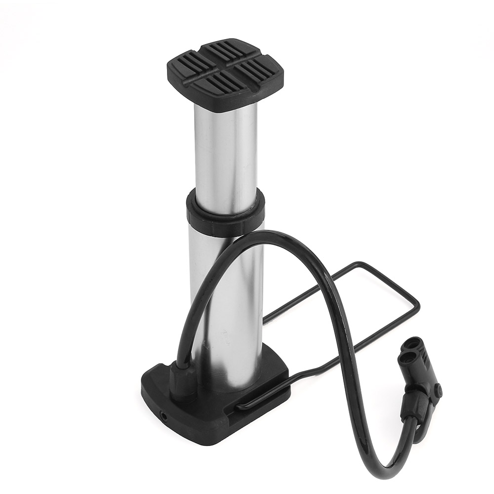 Oce 2type노즐 경량 자전거 발펌프 공기 펌프-실버 타이어 바람넣는것 던롭 프레스타 슈레더 배구공 농구공